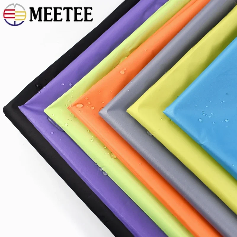 Meetee 100*148cm 190T Thin Waterproof Silver-coated Fabric Outdoor Sunscreen Sunshade Ripstop Umbrella Cloth Tent Material