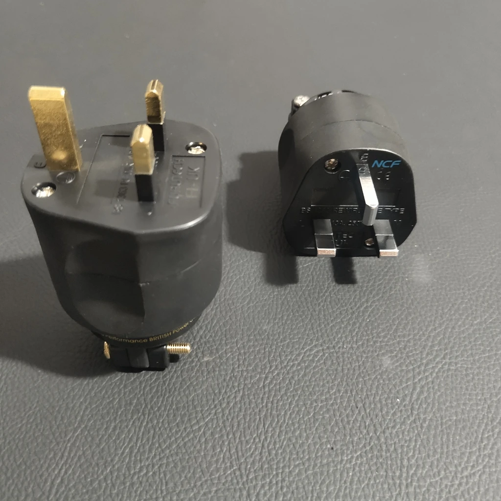 

Japan's Original FURUTECH Electric UK power plug gold/rhodium-plated with 13A Fused HiFi Audio special Adapter IEC Connector