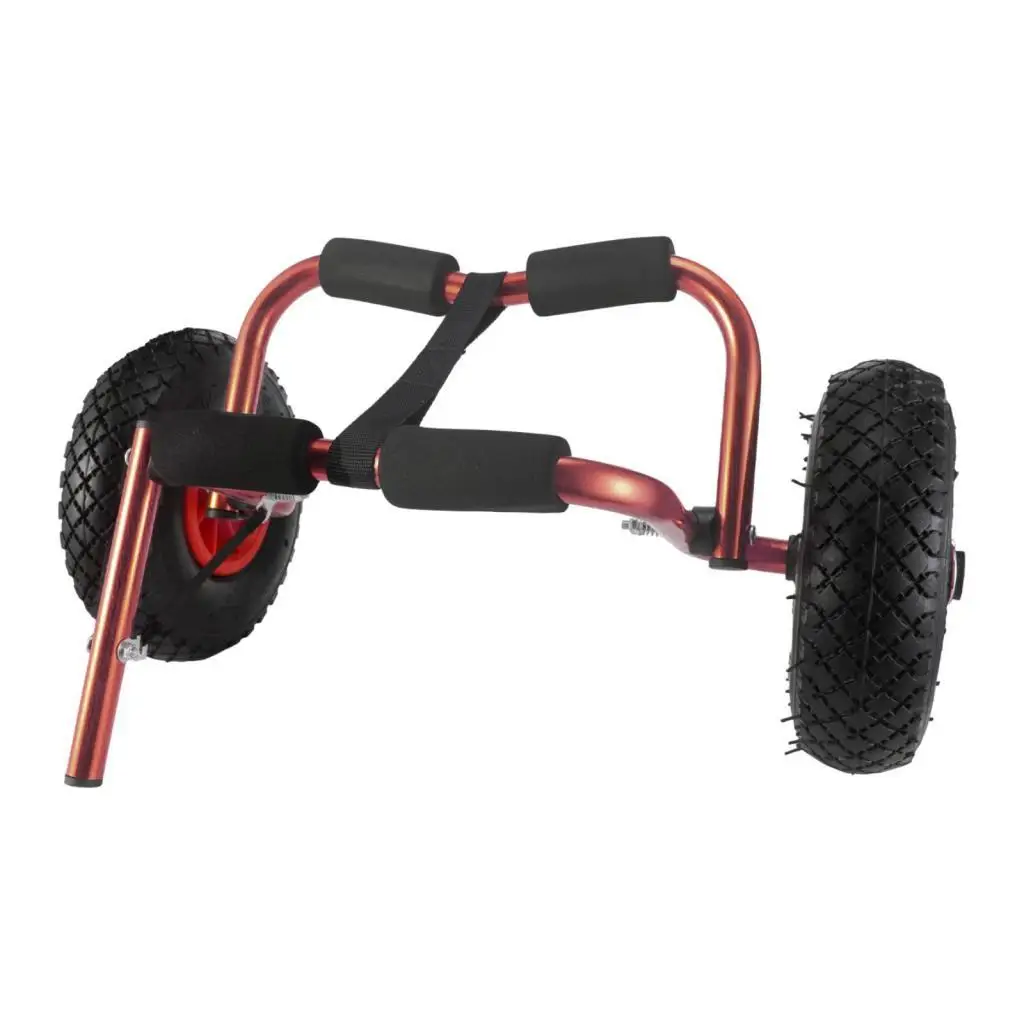 Kayak Cart Foldable Universal Solid Wheel Heavy Duty Aluminum Alloy Pipe Portable Adjustable Carrying Sturdy Kayak Trailer