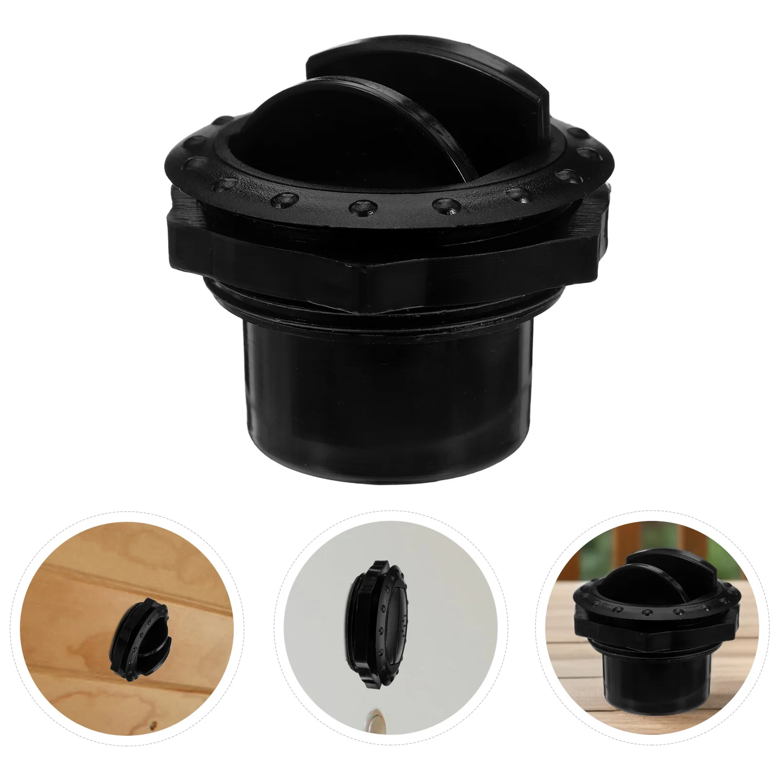 

2Pcs Air Conditioning Vent Outlet for Trailers Buses Adjustable Circular Deep Gray Air Vent Covers Ventilation Grille