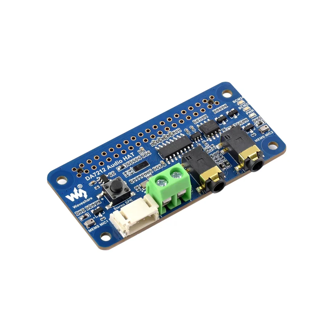 Micro Snow Raspberry Pi Audio Sound Card Encoding and Decoding Expansion Board DA7212 Onboard Dual Microphone with Dual Speakers
