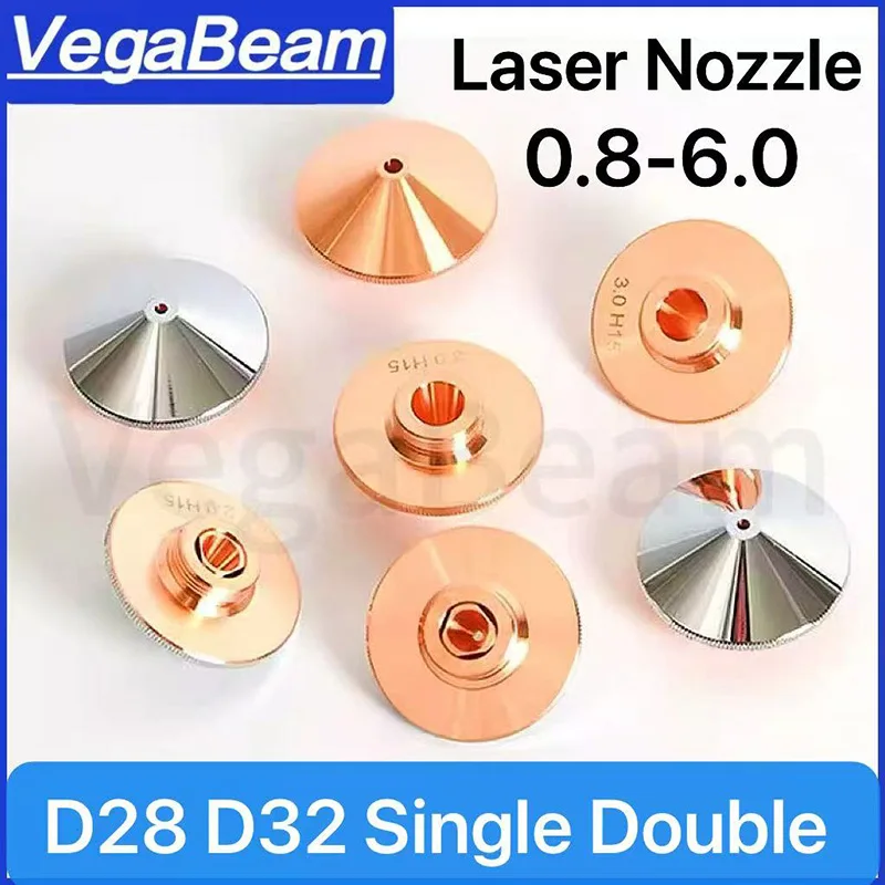 

Laser Nozzle Dia.28mm/32mm Fiber Cutting Laser Head Nozzle Caliber Caliber 0.8-6.0mm for RaytoolsI WSX HANS fiber laser nozzles