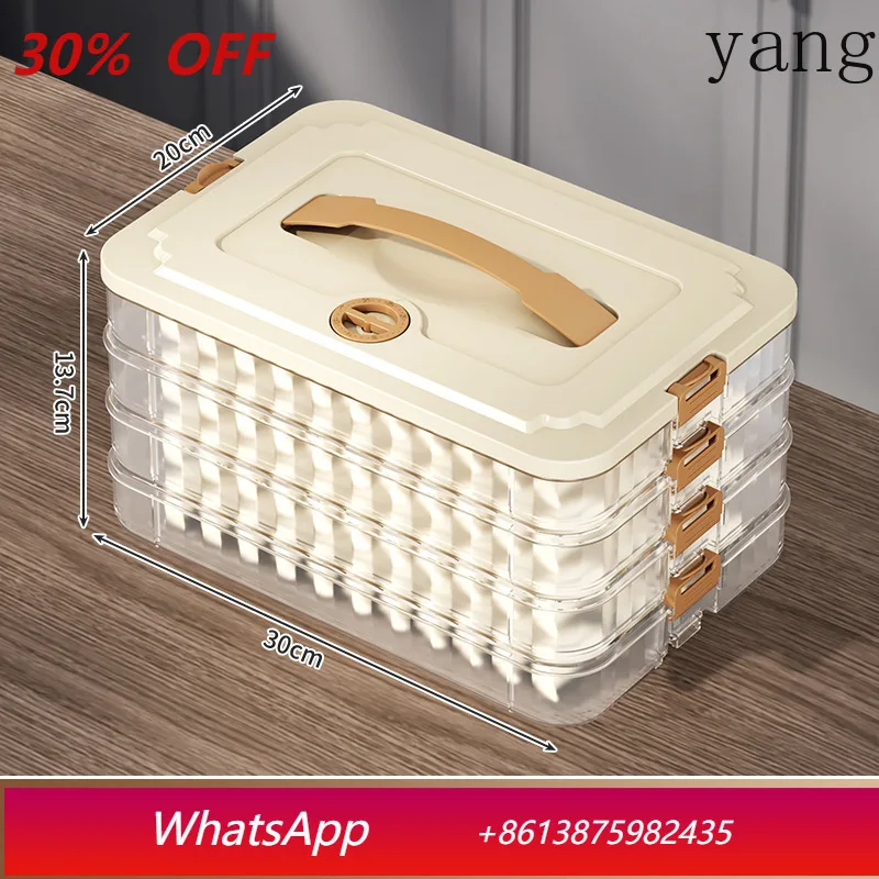 

yjq food grade dumpling storage box refrigerator household wonton dumpling quick-frozen multi-layer box