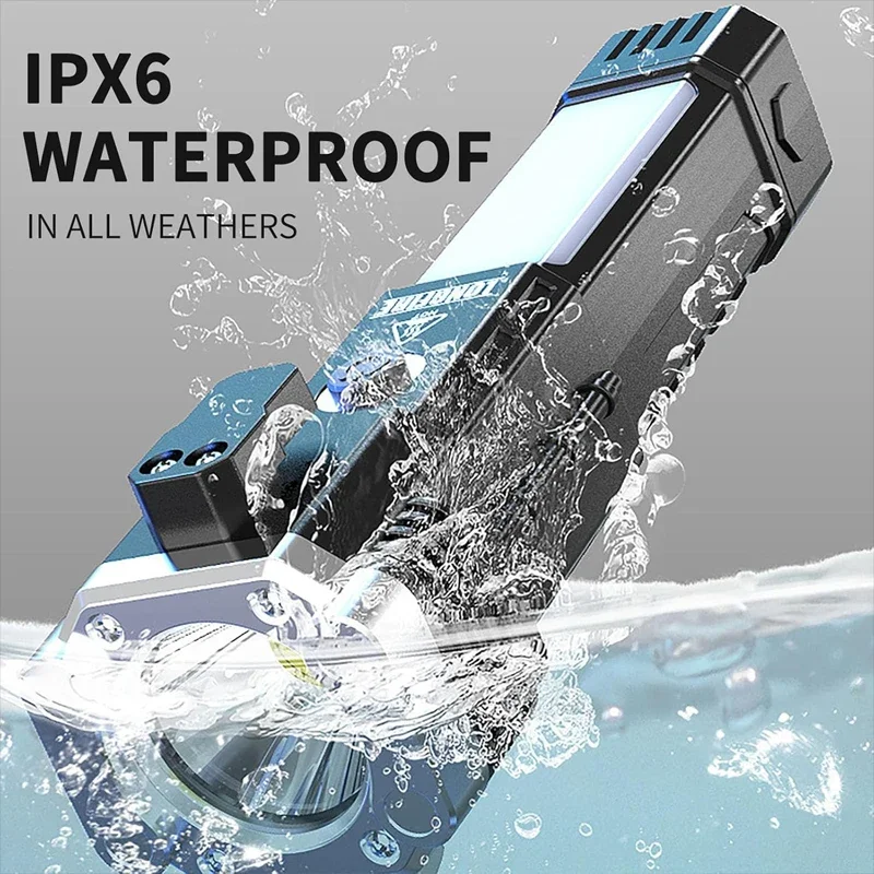 Linterna multifuncional, rompecristales con martillo de seguridad para coche para hombres, papá y acampada, senderismo, pesca, al aire libre