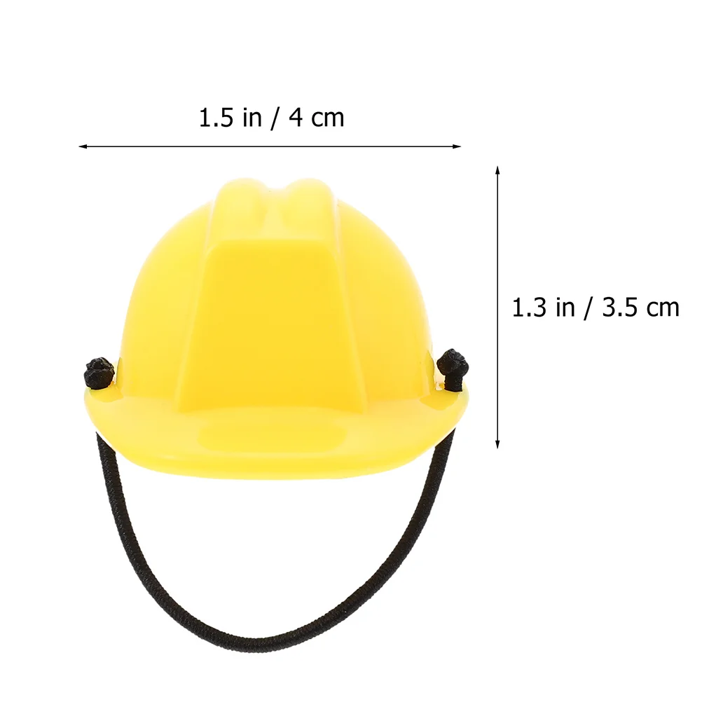 

4Pcs Decorative Reptile Hats Durable Plastic Tiny Headwear Safe Comfortable Crawl Pet Caps with Hanging Rope Lizard Hat