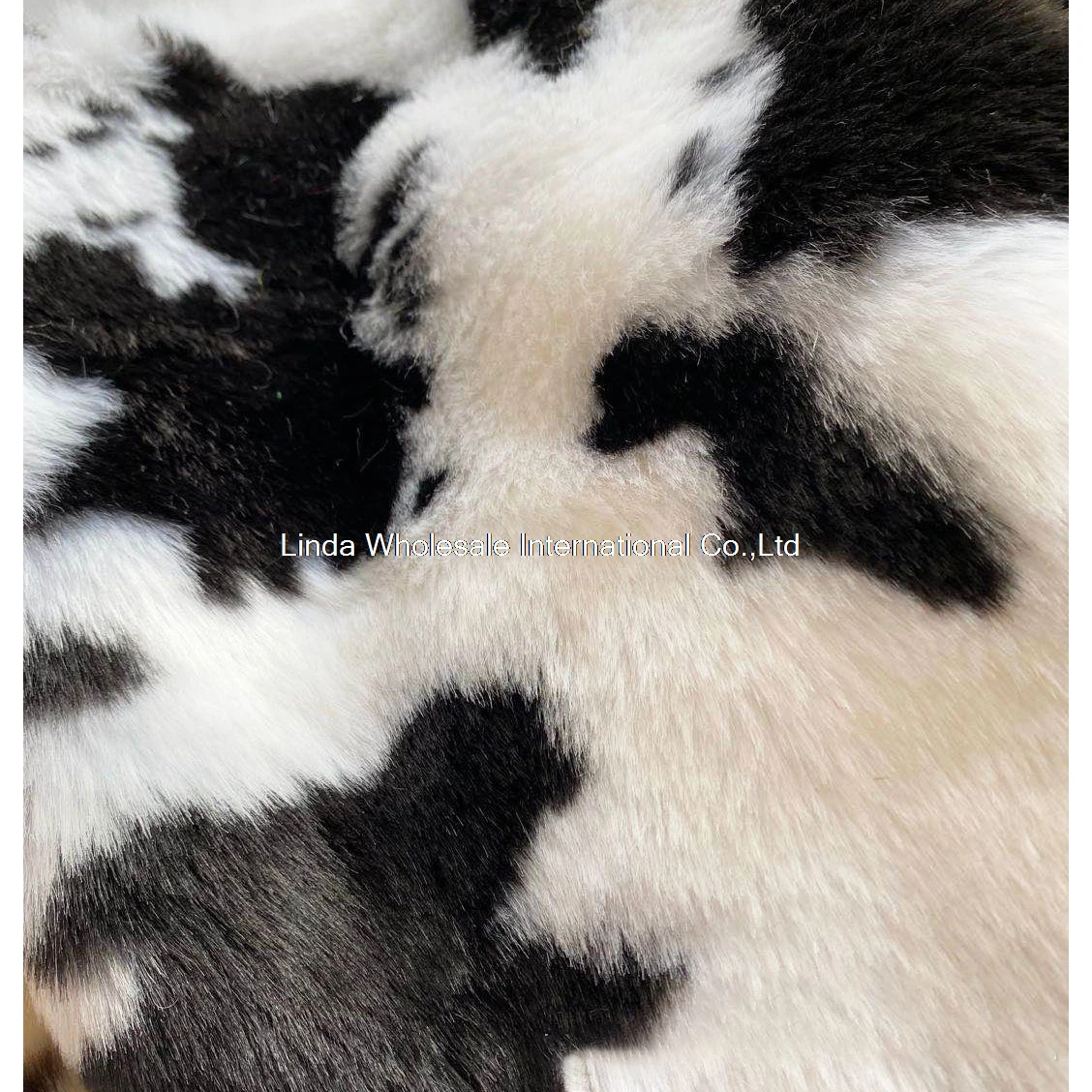 Imitation rabbit fur jacquard leopard cow pattern,pile 2cm plush fabric,faux fur fabric,