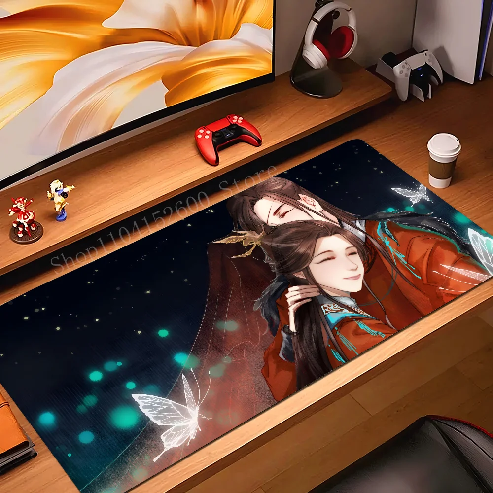 

Anime Tian Guan Ci Fu Mousepad Mouse Mat Desk Mat With Pad Gaming Accessories Prime Gaming XXL Keyboard Pad