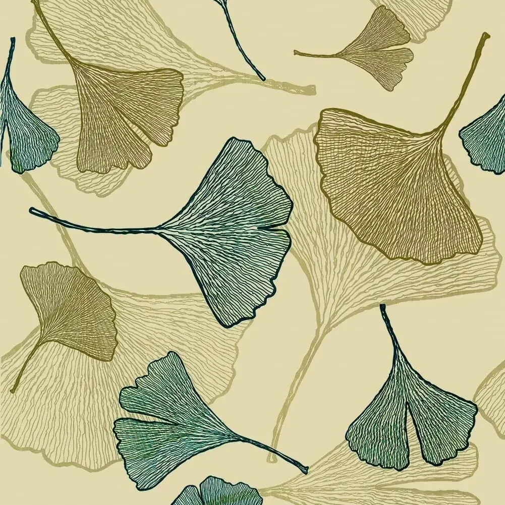 

Self-adhesive wallpaper Ginkgo biloba pattern TV background wall bedroom wallpaper waterproof home wallpapers for living room