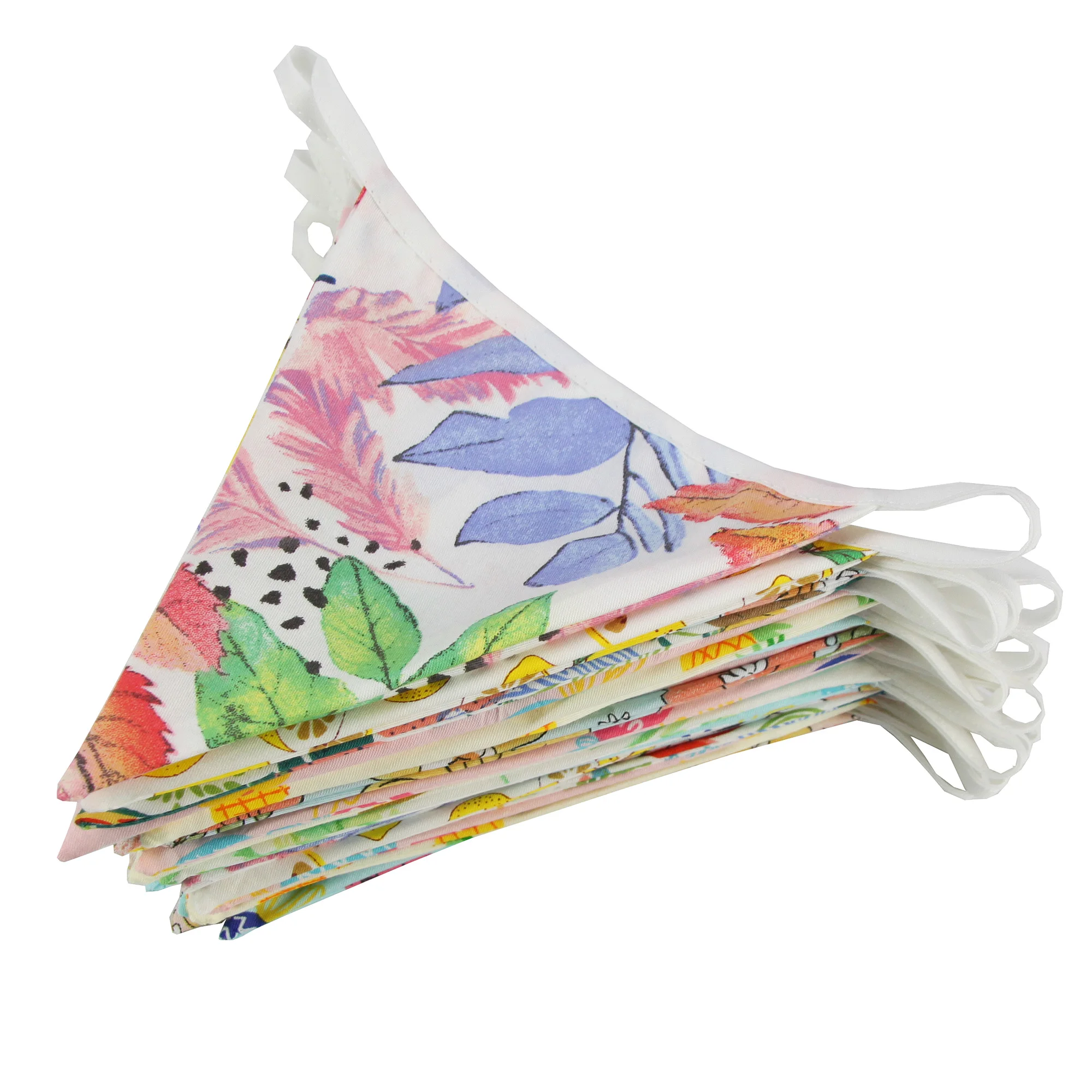 Neue 10 mt 36 fahnen Weiß Baumwolle Spitze Stoff Bunting Flags Hochzeit Party Dekoration Banner Hause Braut Dusche Bunting Garland – Detail 17