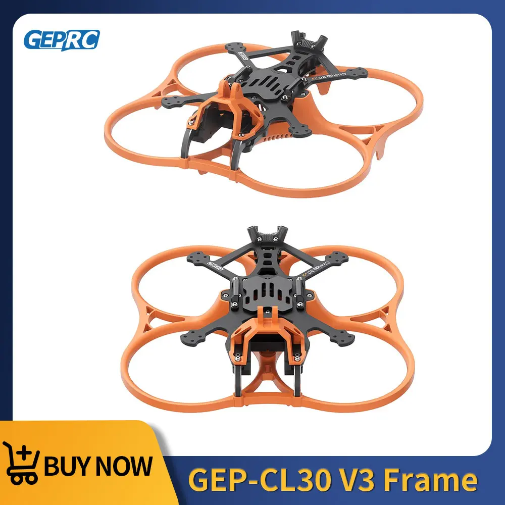 Pièces de cadre GEPRC GEP-CL30 V3 adaptées à la série de drones Cinelog30 V3 pour les kits d'accessoires de remplacement de drones quadricoptères FPV RC DIY