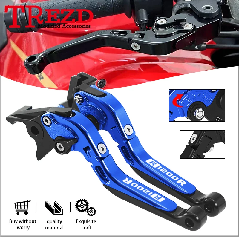 

Motorcycle Folding Brake Levers For R1200RT 14-18 R1200R R1200RS 15-18 CNC Extendable Adjustable Brake Clutch Lever r1200r rs rt