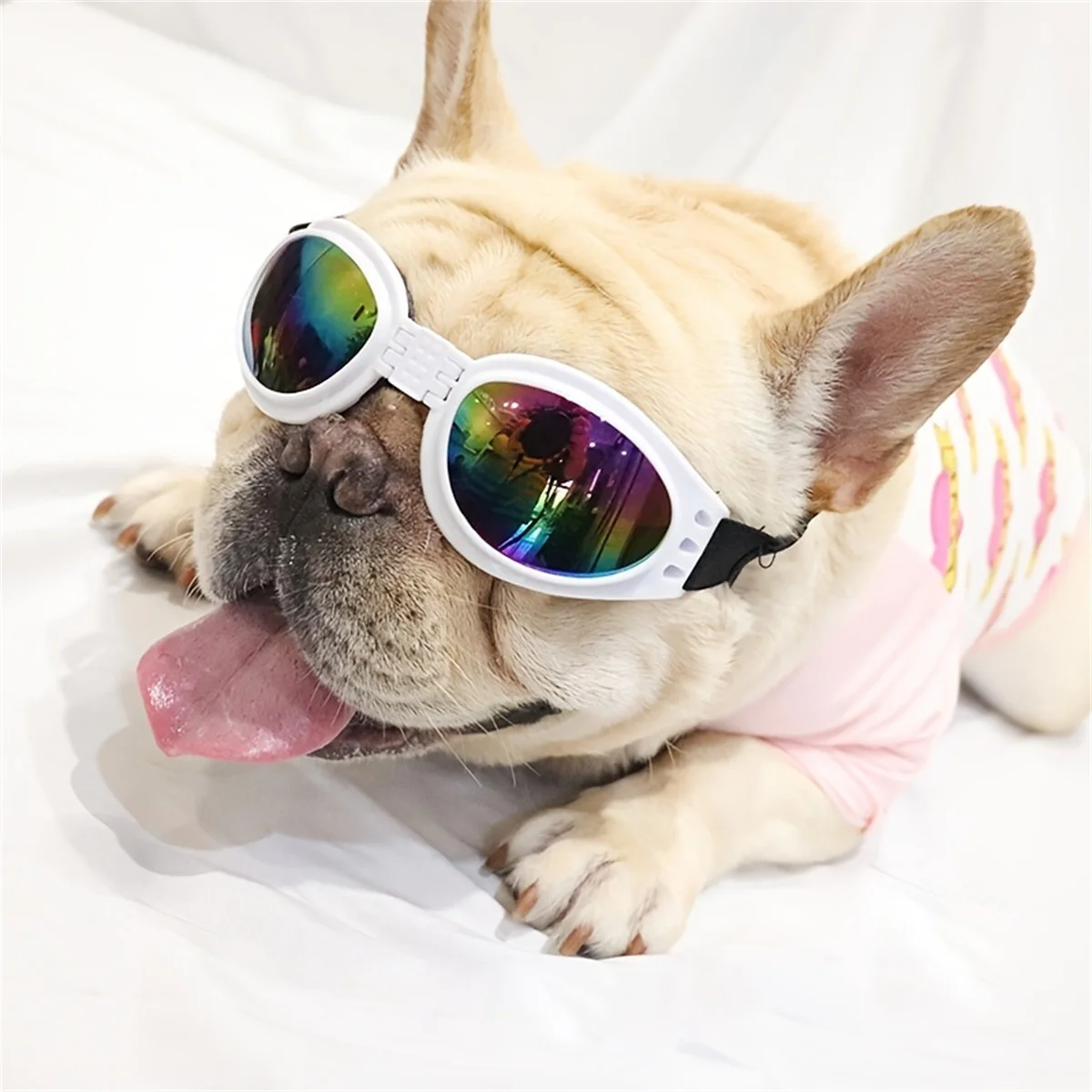 Pet Adjustable Dog Goggles Sunglasses Anti-UV Sun Glasses Eye Wear Protection Black Widely Used Dog Sunglasses Pet Dog Supplies
