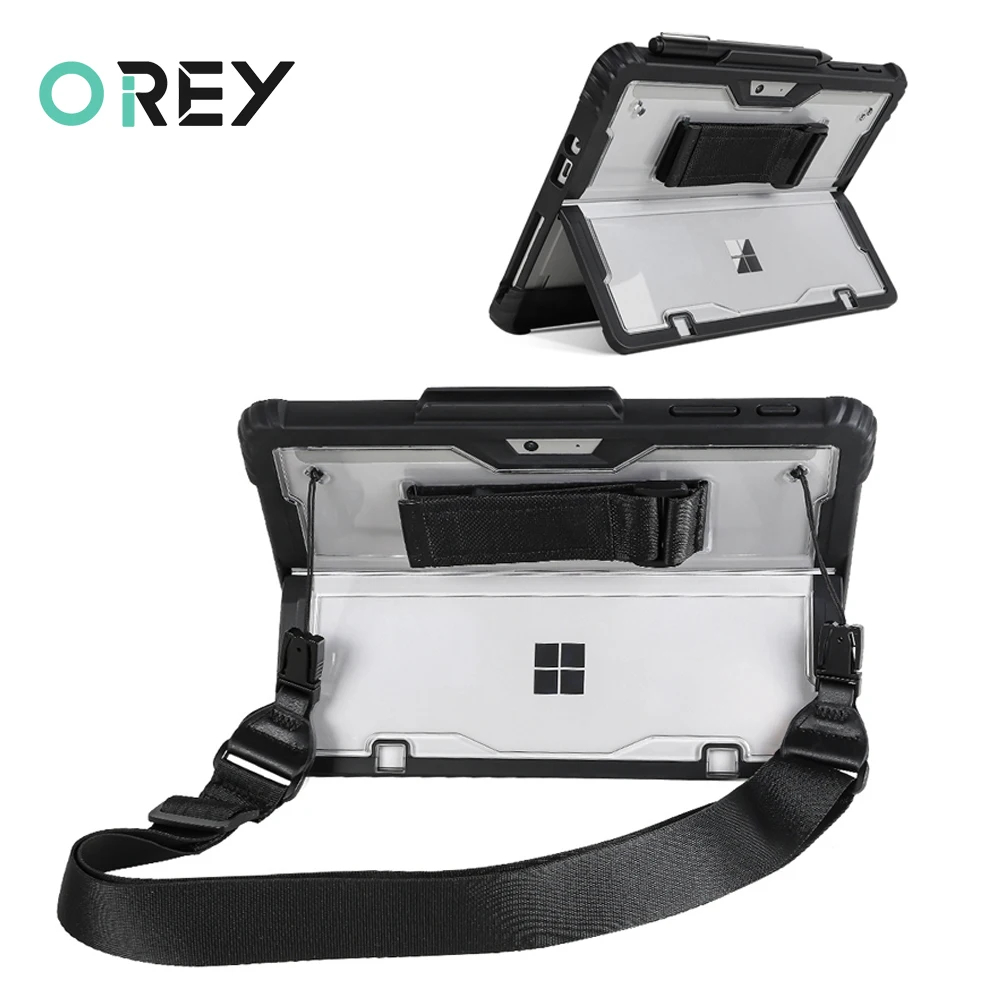 

For Microsoft Surface Pro 9 10 11 Case Protect Cover For Surface Pro 8 4 5 6 7 Plus GO 1 2 3 Case With Magnetic Pen Holder Strap