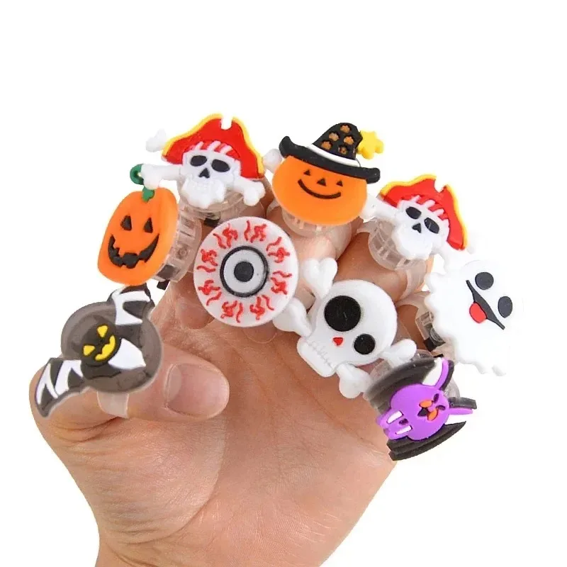 10-50 Stück LED-Ringe, Halloween-Leuchtringe in Form von Geistern und Fledermäusen, leuchtende Finger-Ringe, Halloween-Party, Geburtstagsgeschenke, Dekorationen und Zubehör. – Detail 19