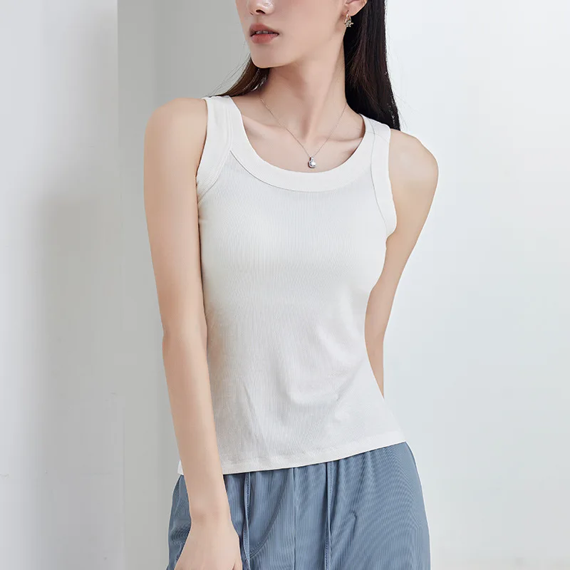 Summer New Threaded Sleep Top Women Clothing One Piece Pajamas Youthful Woman Clothes Bottoming Shirt Korea Fashion Vest