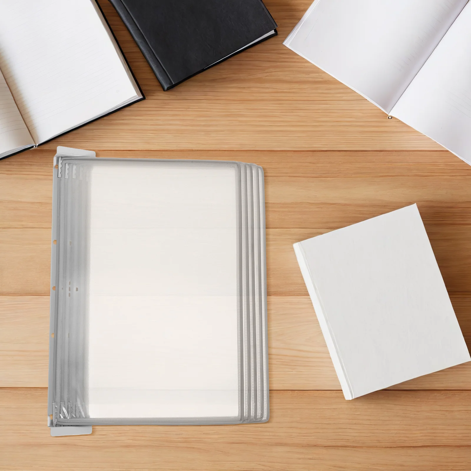 Wall Organizer A4 Wall-Mounted Document Holder Space Saving Iron Pvc Modern Design For Office Classroom Wall File Rack