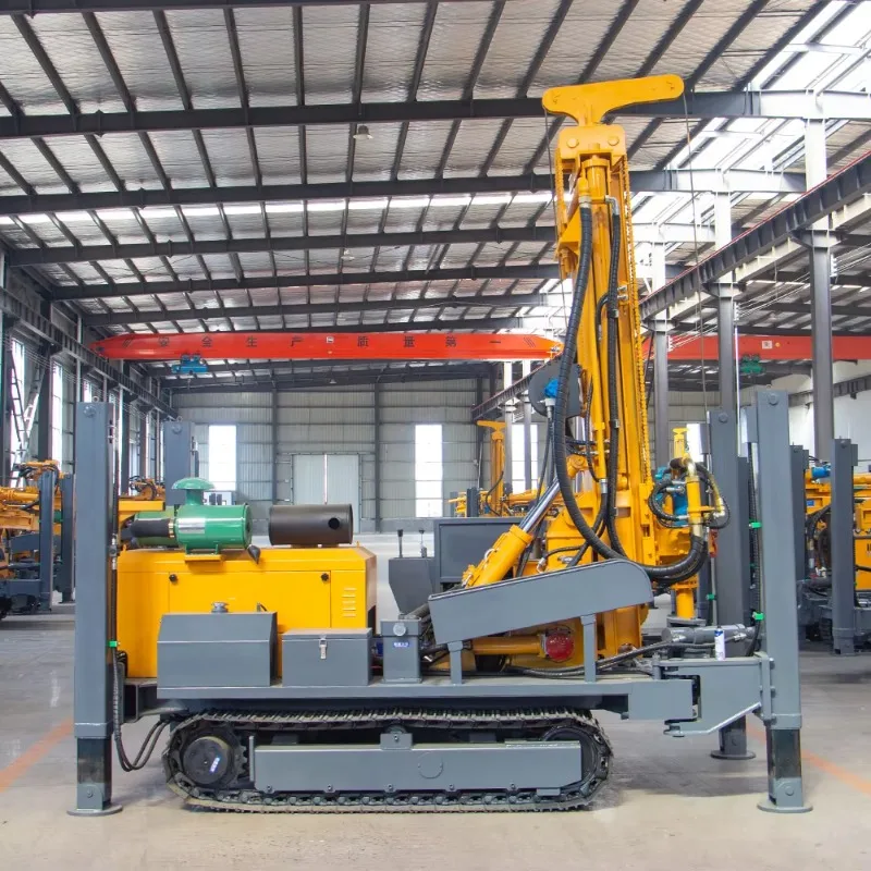 Customized Pneumatic Mini Water Well Drilling Rig Machine 100m Deep 300m Borehole Drill For Mines Crawler Essential Motor