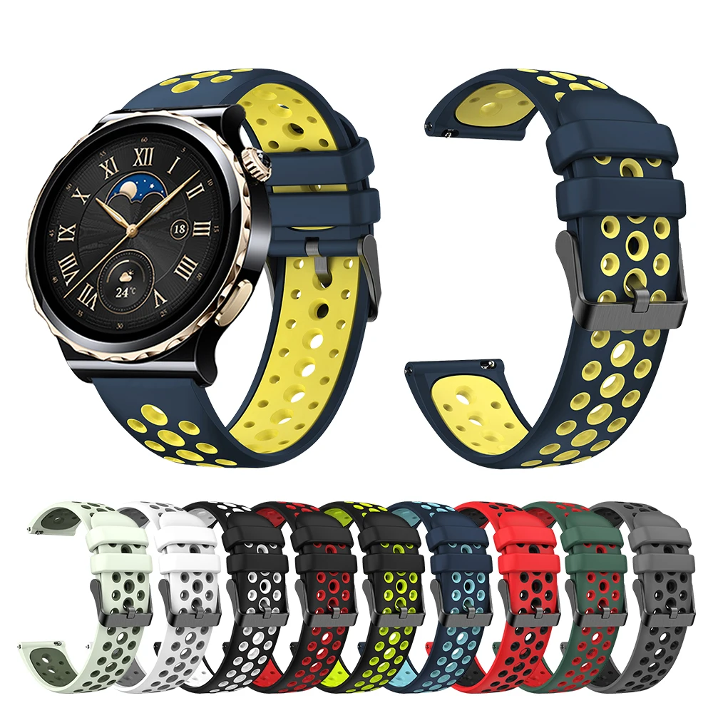 20mm Outdoor Silicone Strap for Huawei watch GT2 pro watch 4 Official Silicone band for Huawei watch GT2 46mm Running Men 22mm