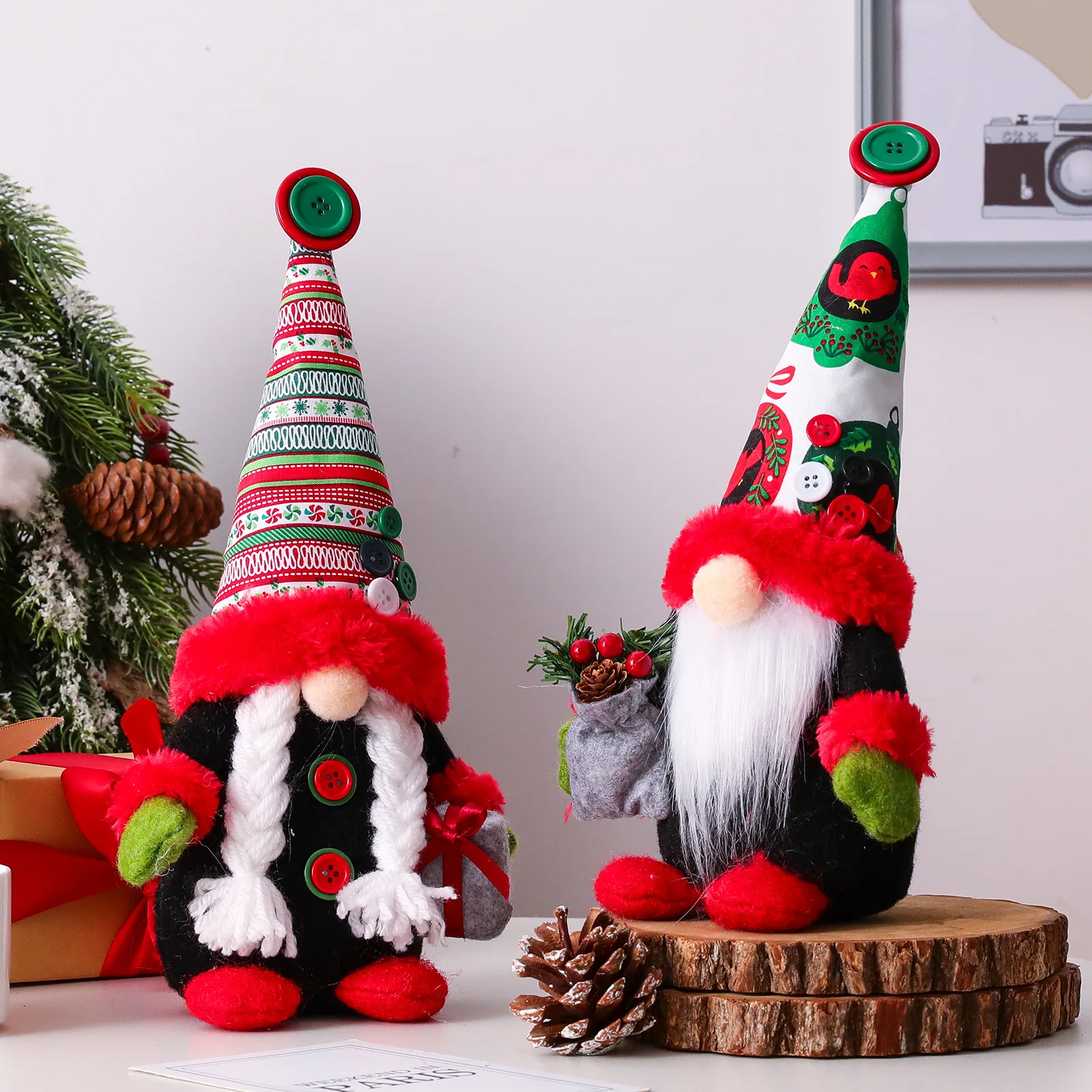 Christmas Faceless Gnome, Santa Doll, Xmas Tree Hanging Ornament Decoration For Home Pendant Gifts Ornaments Party Supplies