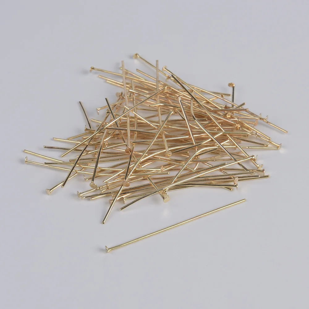 Cross-border supply 15-50mm metal flat-head needle T-shaped needle jewelry consumables DIY handmade beading accessories whole... image 4
