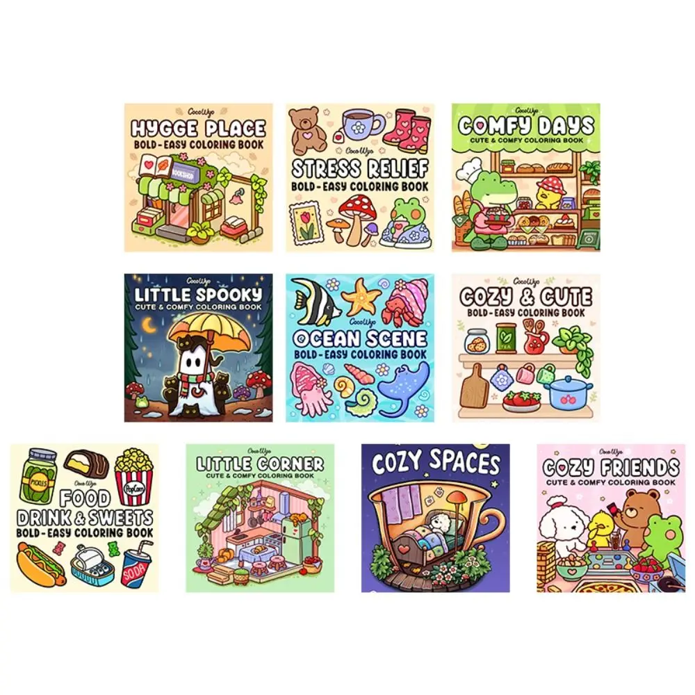 Hochwertiges gruseliges Cutie-Malbuch, Entspannungsgeschenk, pädagogisches Kritzeleienbuch, Montessori-Zeichenspielzeug, Geschenk