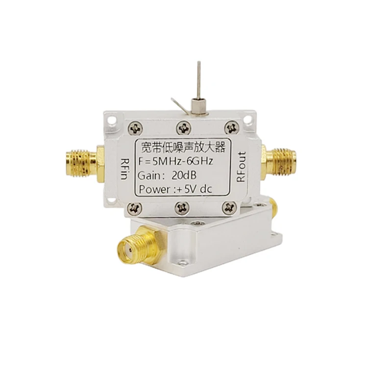 

LNA module 5M--6GHz broadband RF amplifier power amplifier low noise amplifier 20dB gain