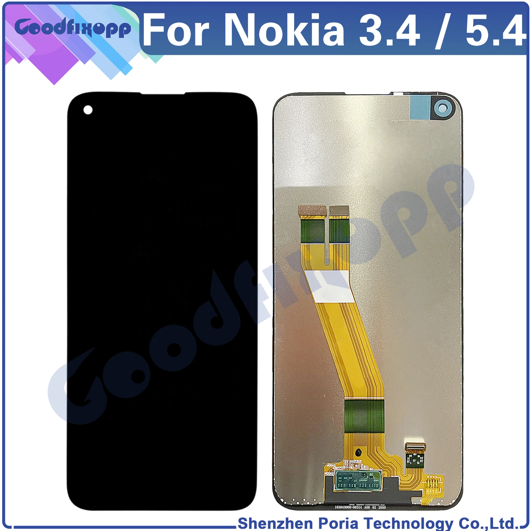 

For Nokia 3.4 / 5.4 TA-1288 TA-1285 TA-1283 TA-1333 TA-1340 TA-1337 TA-1328 TA-1325 LCD Display Touch Screen Digitizer Assembly