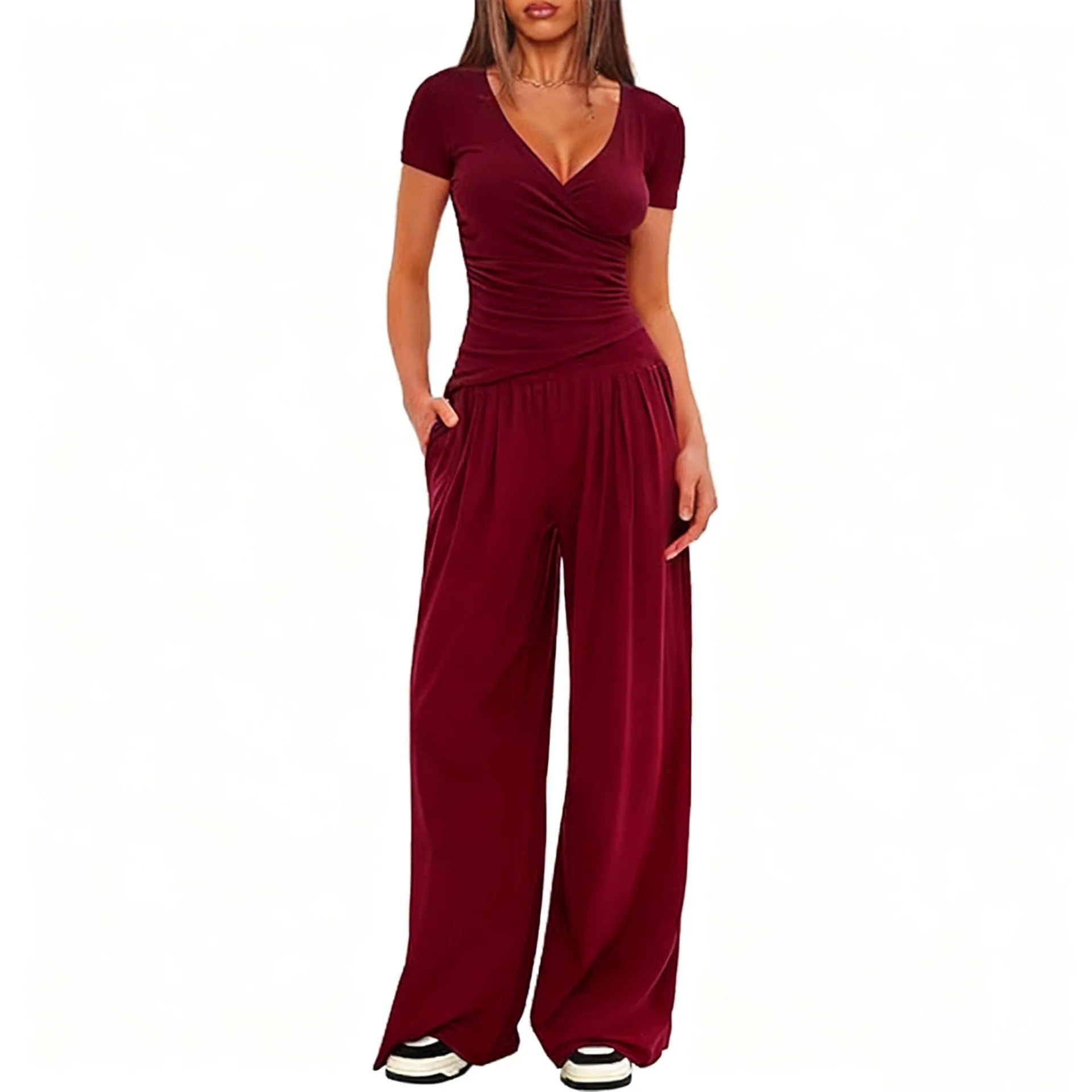Spring Autumn Women's Pants 2-piece Sets Casual  Comfortable Home Wear Jogging Exercise Fitness Traje Mujer Elegante 2 Piezas