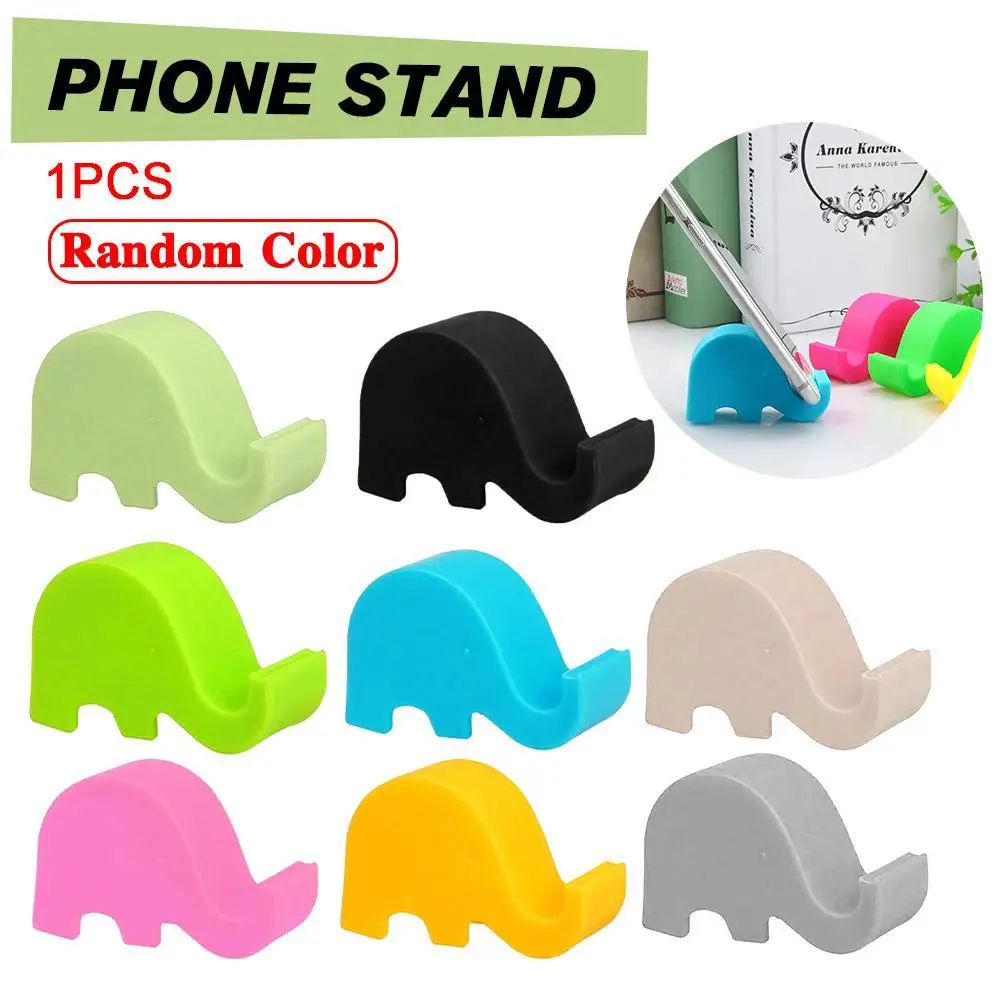 Mobile Phone Holder Cute Elephant Mobile Phone Brackets Multi-colored Plastic Animal Holder Smart Phone Holder Accessories