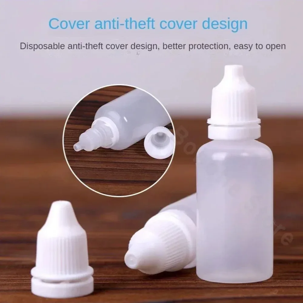 10/20ML Small Liquid Bottle Eye Drop Bottle Essential Oil Plastic Tip Bottle Plastic Squeeze Mini Bottle for Liquid Distribution image 3