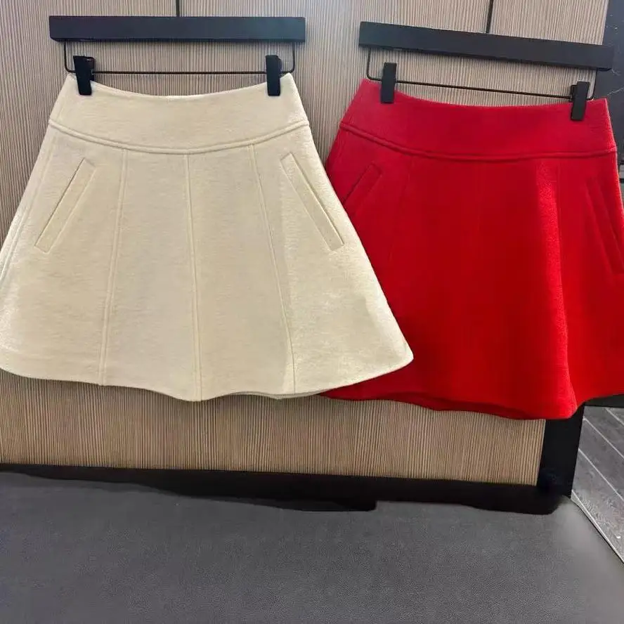 

Женская расклешенная юбка G1042 для гольфа, зимняя, с высокой талией, корейская, люксовая, теннисная, ветрозащитная, спортивная