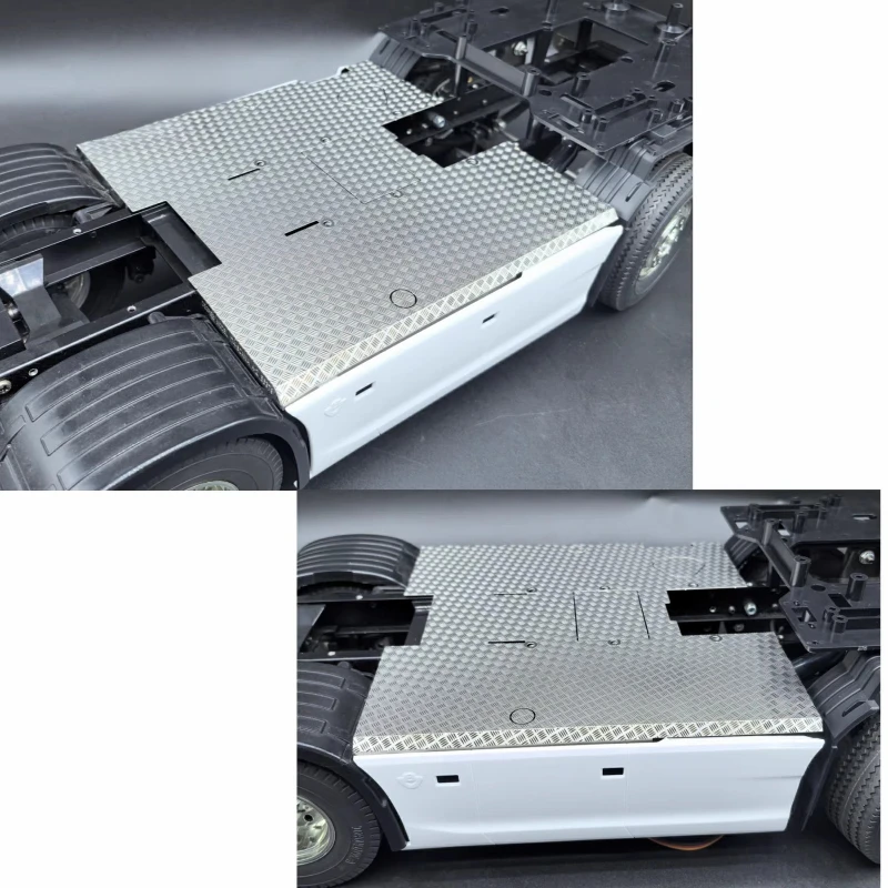 

Simulated Stainless Steel Skid Plate for 1/14 Tamiya RC Truck Scania 770S 4X2 56379 Diy Parts Toys