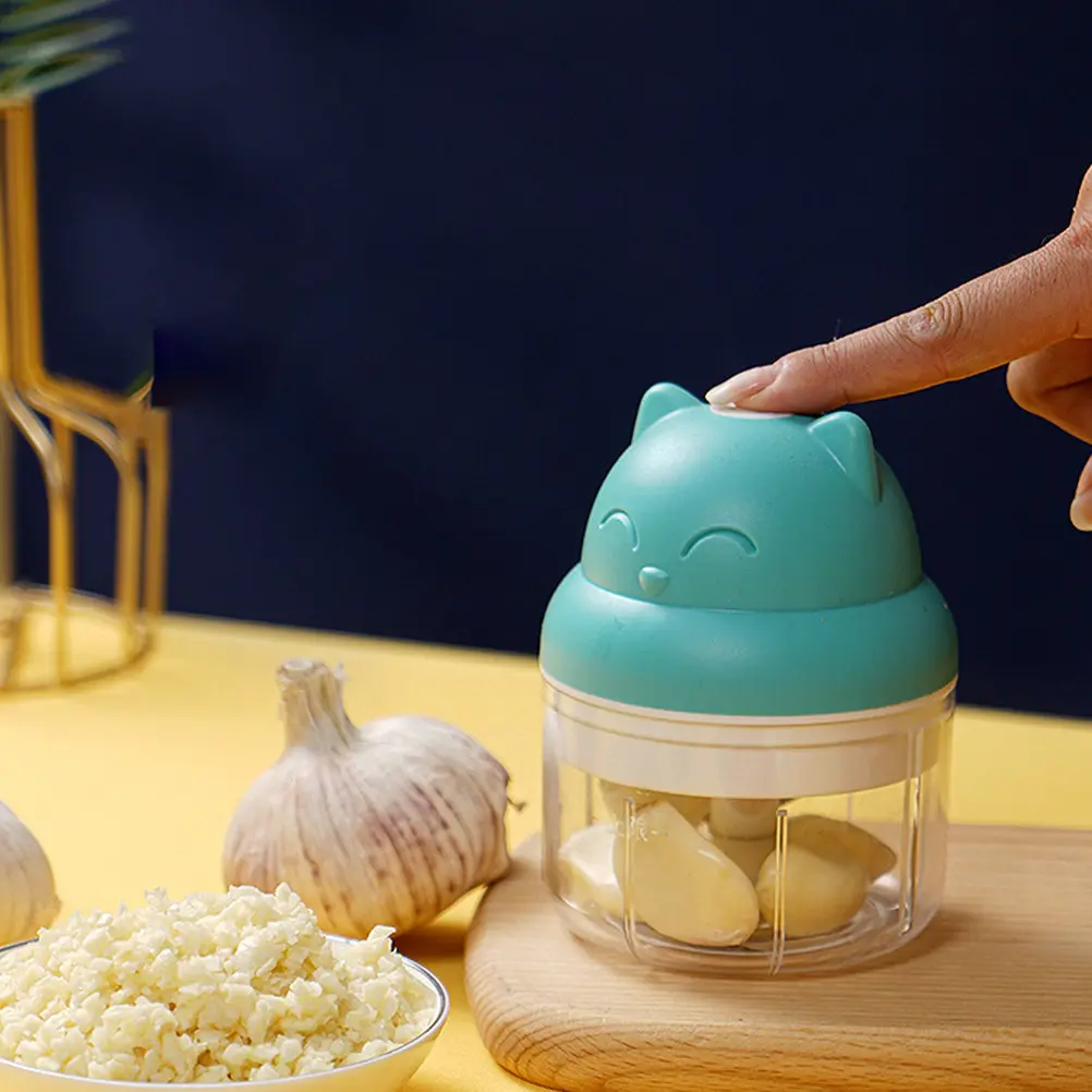 Processador de Alimentos Elétrico Doméstico para Bebês, Mini Triturador de Alho e Gengibre, Picador de Carne, Picador Multifuncional de Legumes e Frutas