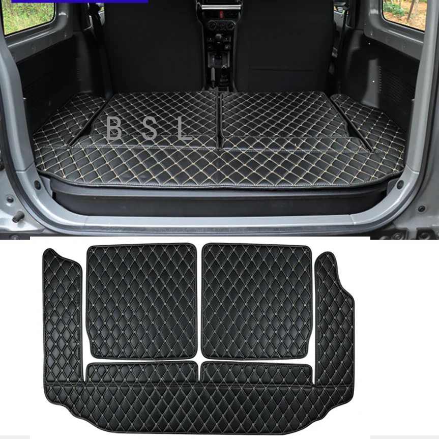 

High quality Leather Car Trunk Mat Cargo Liner For Suzuki Jimny JB64 Sierra JB74W 2019 2020 boot Carpet Interior Accessories