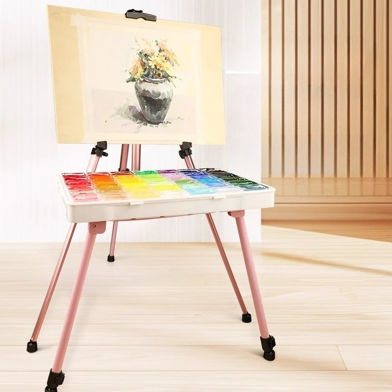 Pallet Bracket Easel Support Folding Portable Adjustable Height for Outdoor Sketching Place Pigment
