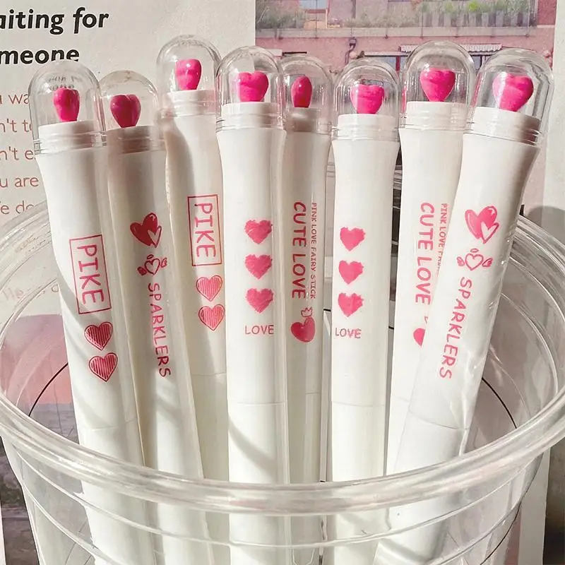 4pcs Lucky Pen Creativity Rotating Pen Retractable Flower Gel Pens 0.5mm Fine Tip Quick Dry Black Ink Office School Stationery
