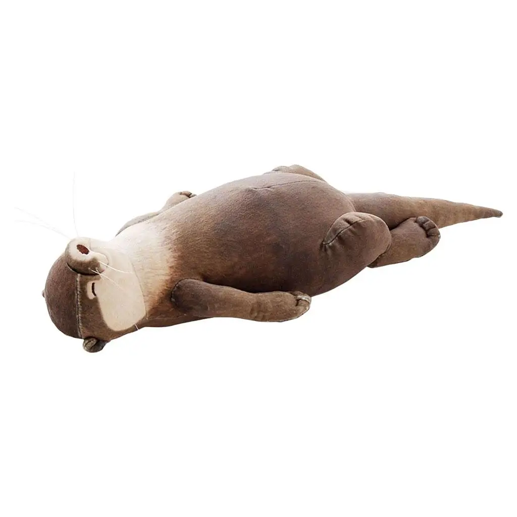 

15.7 inch Cute Otter Stuffed Velvet Wrist Pad w/Pencil Case for Children Hidden Zipper