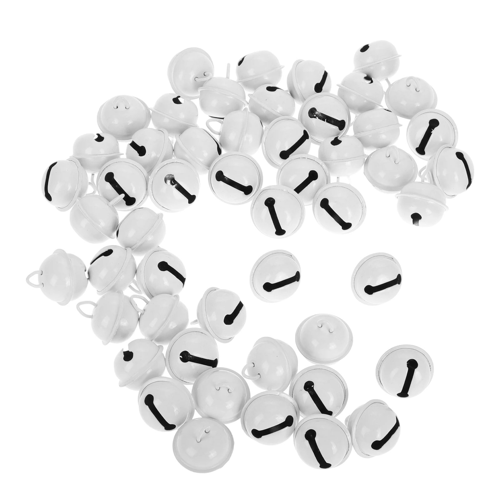 

50 Pcs Mini Metal Bells Jingle Christmas Decor Round Bright Colored Craft Scrapbooking Sewing Wedding HomeDecoration