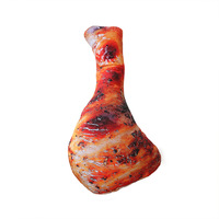 18CM Small Simulation Chicken Leg Plush Toy Lifelike Chick Wing Drumstick Fried Food Pillow Cushion Birthday Gift