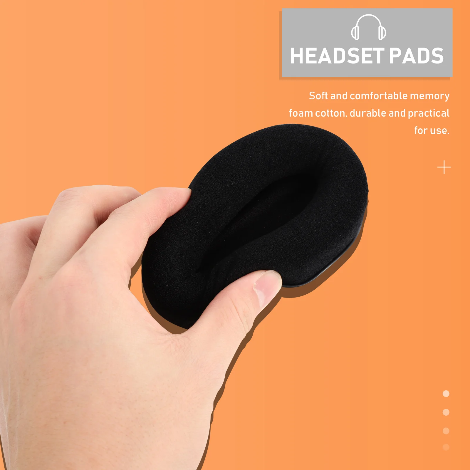 

2Pcs Earphone Sponge Cover Soft Comfortable Replacement Pads for Khx-Hscp Cloud Ii Headphone Protective Sleeve