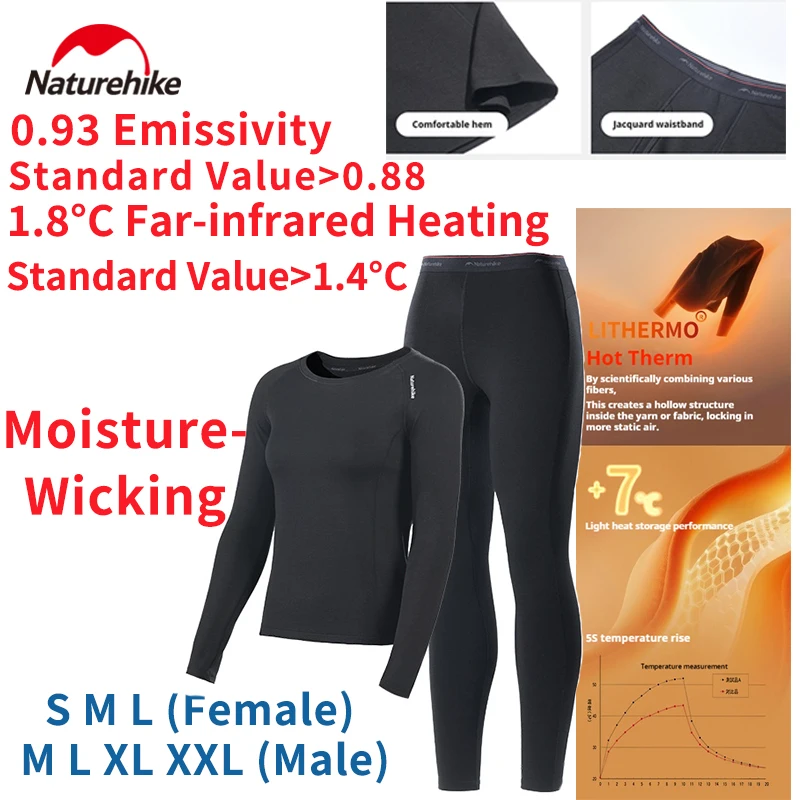 

Naturehike Легкий комплект для теплой кожи под покрытием Легкий, теплый, приятный для кожи, дышащий, сухой, влагопоглощающий, антистатический