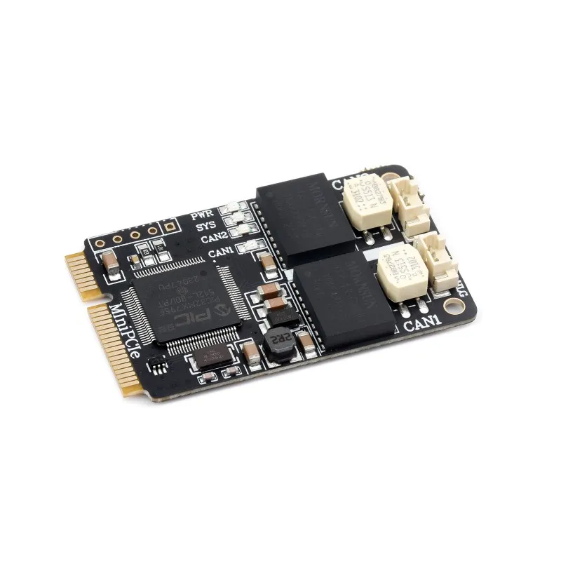 MiniPCIe interface to 2-CH CAN Card, Supports Decoding And Analyzing Function of Multiple CAN Protocols, High-performance Hardwa