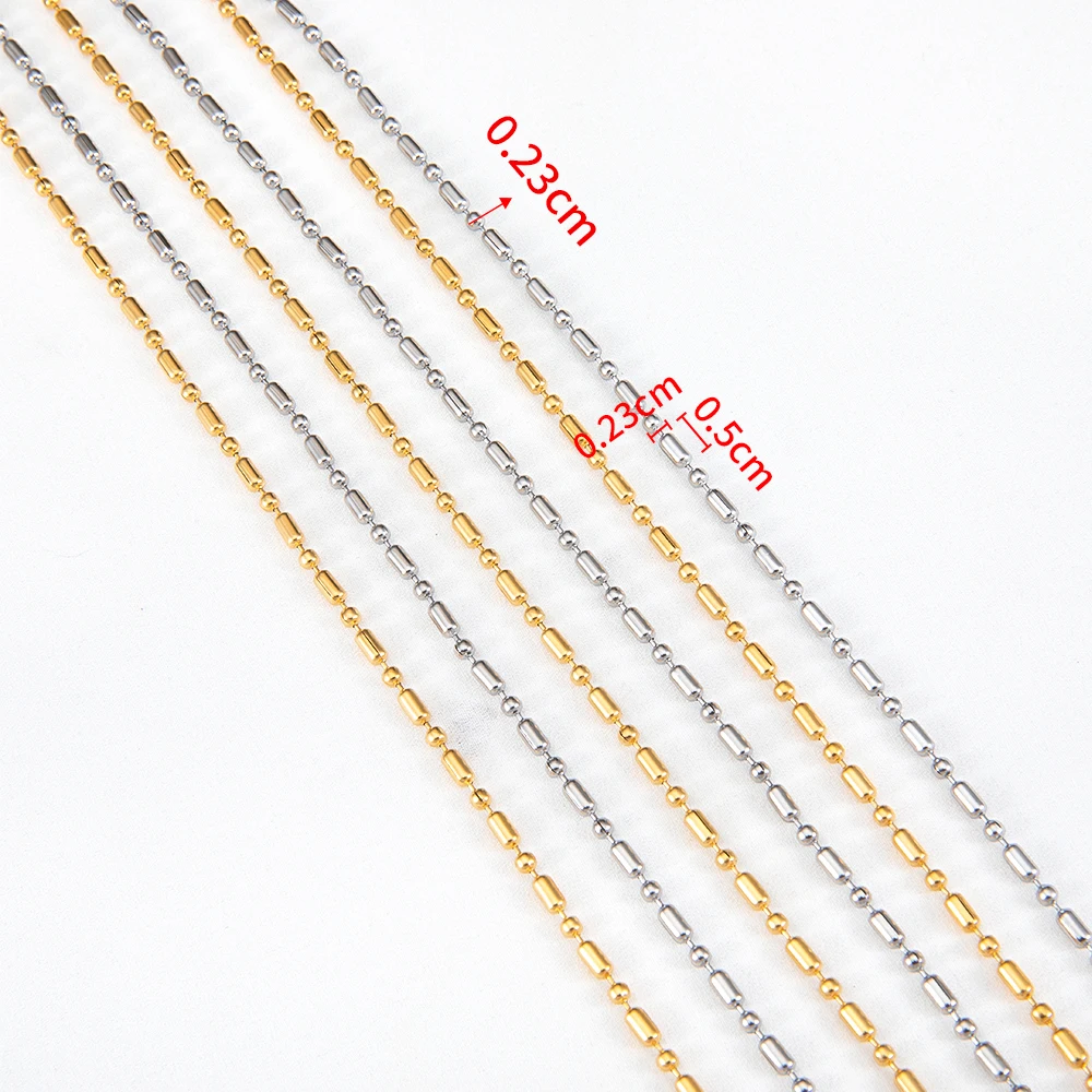2meters Stainless Steel Thin Link Chain Gold Colour Silver Color Necklace Bag Chain for Bracelet DIY Jewelry Making More Styles