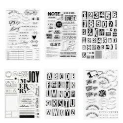 New English  Clear Stamp Seal DIY Scrapbooking Photo Album Decorative A6534