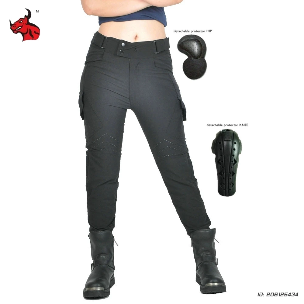 

Women's Motorcycle Riding Protection Pants Multi Bag Retro Moto Pants Protective Gear Off Road Motocross Pants Wear Resistant