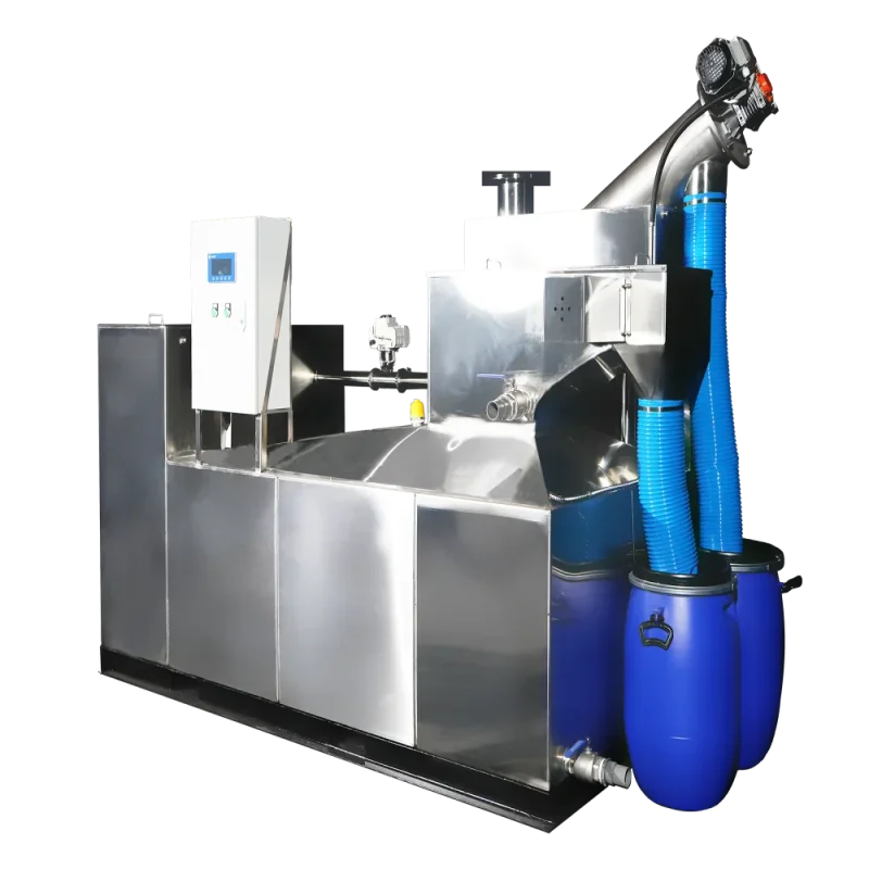 High Performance 20 m Pump Head Oil Water Separator Grease Trap Equipment in Commercial Complex Catering Area