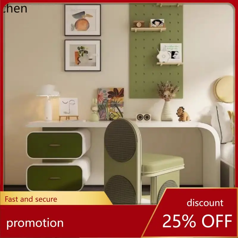

HXL Solid Wood Dressing Table Makeup Desk Small Apartment Computer Office Storage Cabinet