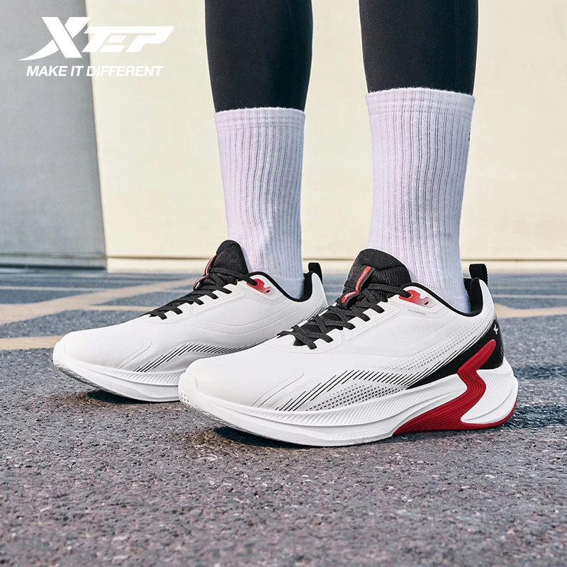 

Xtep Male's Running Shoes 2025 Winter Non-Slip Breathable Mesh Cushioning Lightweight Soft Comfortable Sneakers 875419110015