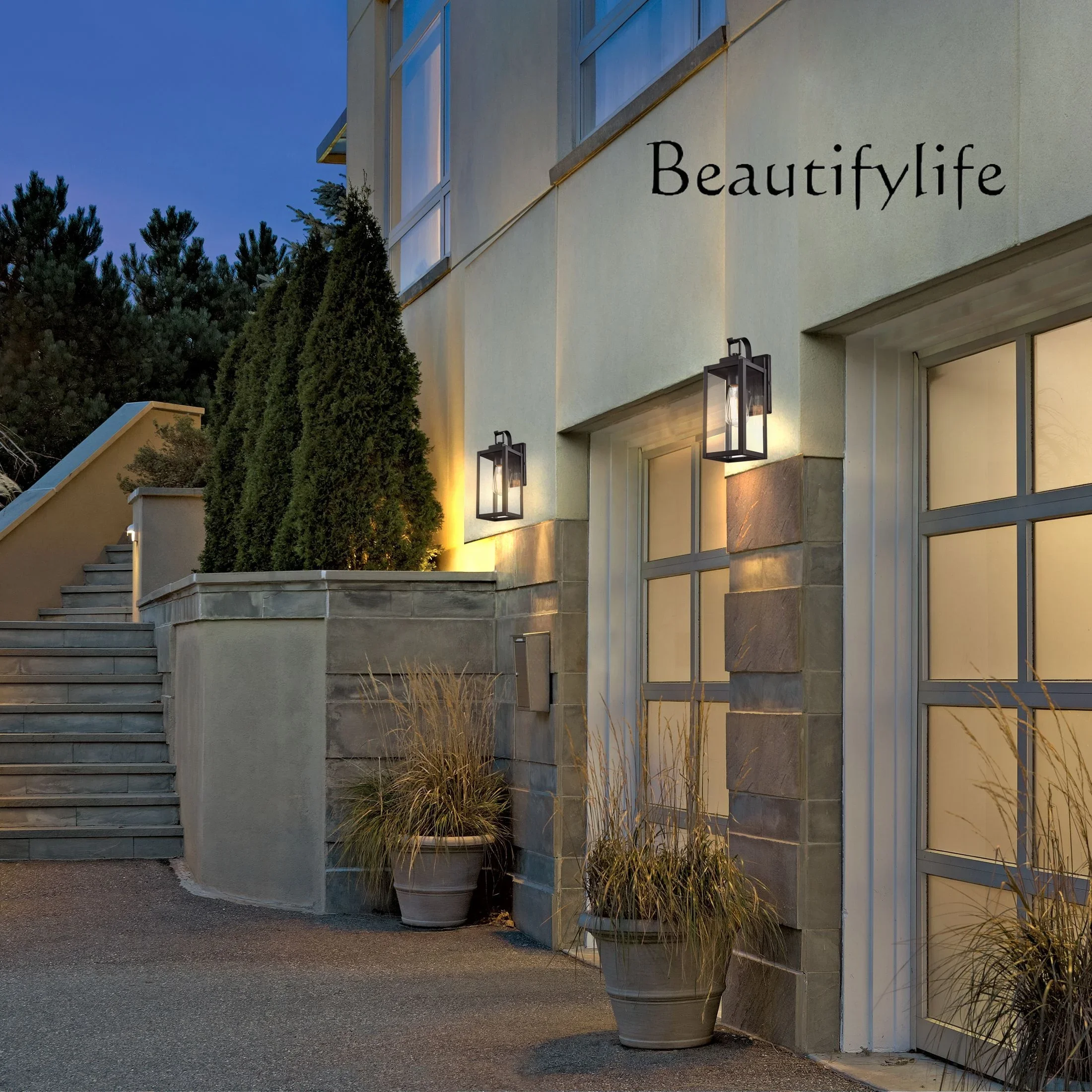 

JB Exterior Fixture Sconce Lighting Led Lamp Outdoor Wall Light Metal Outdoor Wall Lamp Garden Mounted Wall Lantern