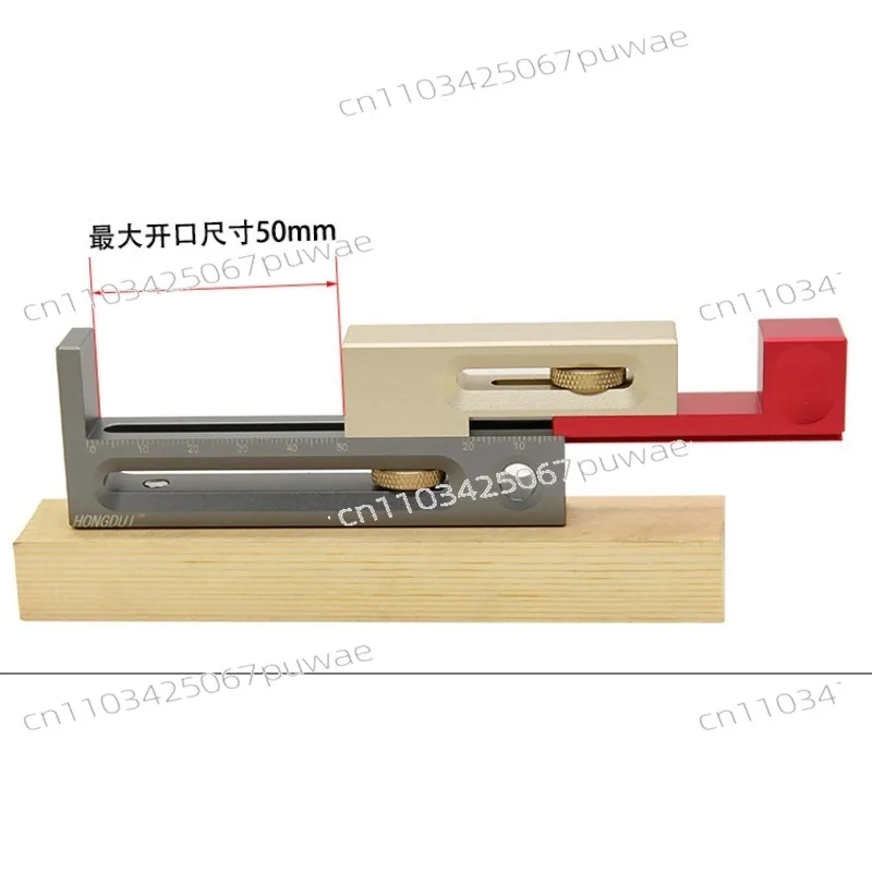 

Woodworking Tenoning Tool Mortise and Tenon Maker Saw Seam Adjuster Movable Gauge Block Length Compensation for Table Saw